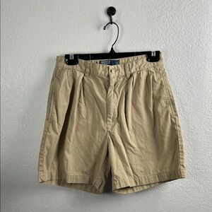 Polo by Ralph Lauren Andrew Short Men's Khaki Cargo Shorts Sz 30 Cotton Pockets